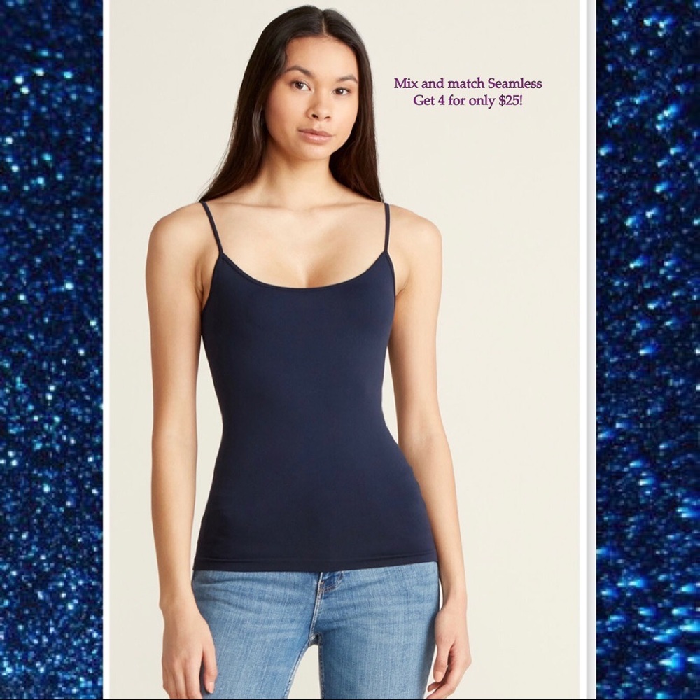 💥5 for $25! Navy Sugarlips Seamless Cami Tank Top
